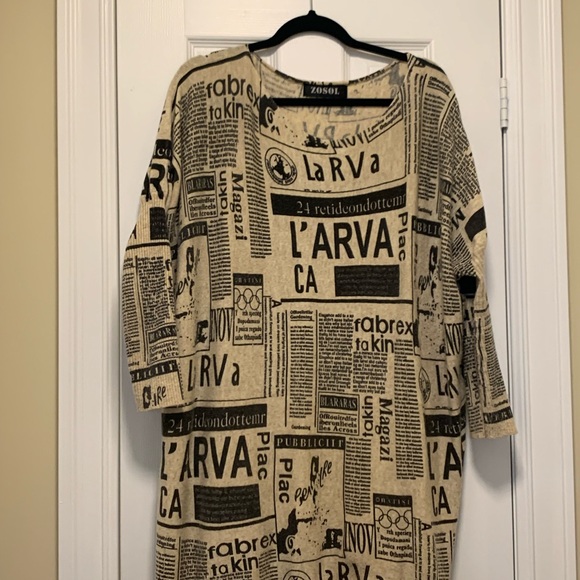 Adorable lightly worn newspaper dress for sale! - Picture 1 of 1